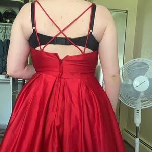 A red Blondie nite dress